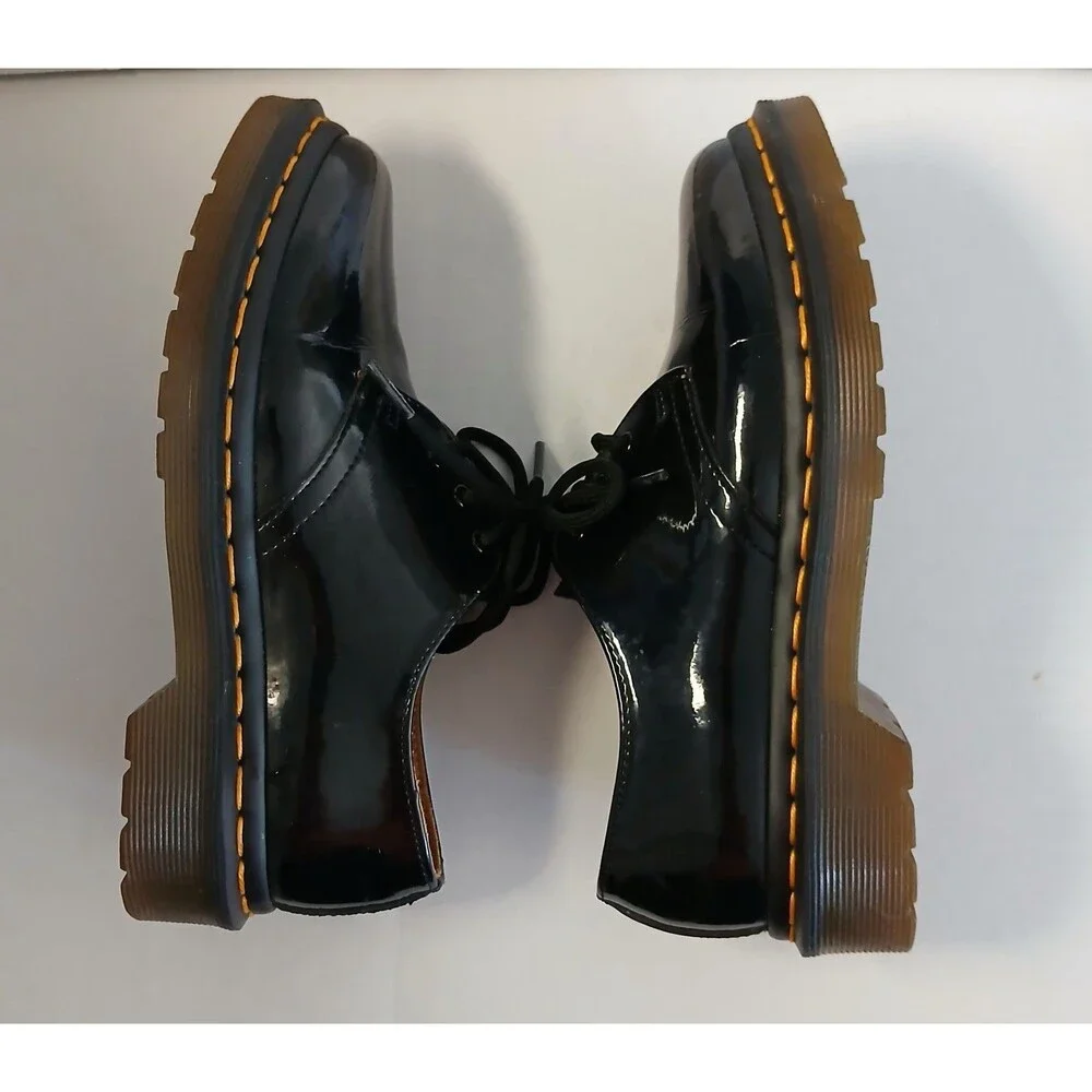 Dr Martens 1461 Patent Leather Black 3 Eye Oxford Shoes Women’s Size 5